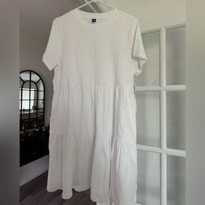 NWT, Old Navy white cotton baby doll dress